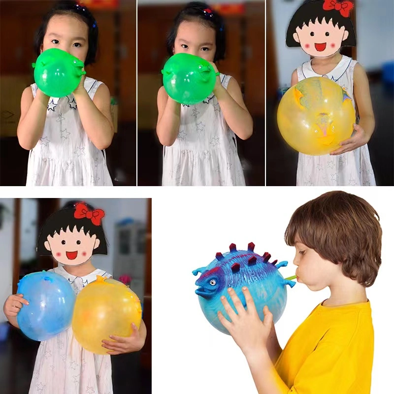 Dinosaurier Spielzeug für Kinder Aufblasbare Dino Squeeze Ballons Ball Lustige Blasen Tier Vent Smash Spielzeug für Festival Geburtstagsgeschenke Party Gefälligkeiten