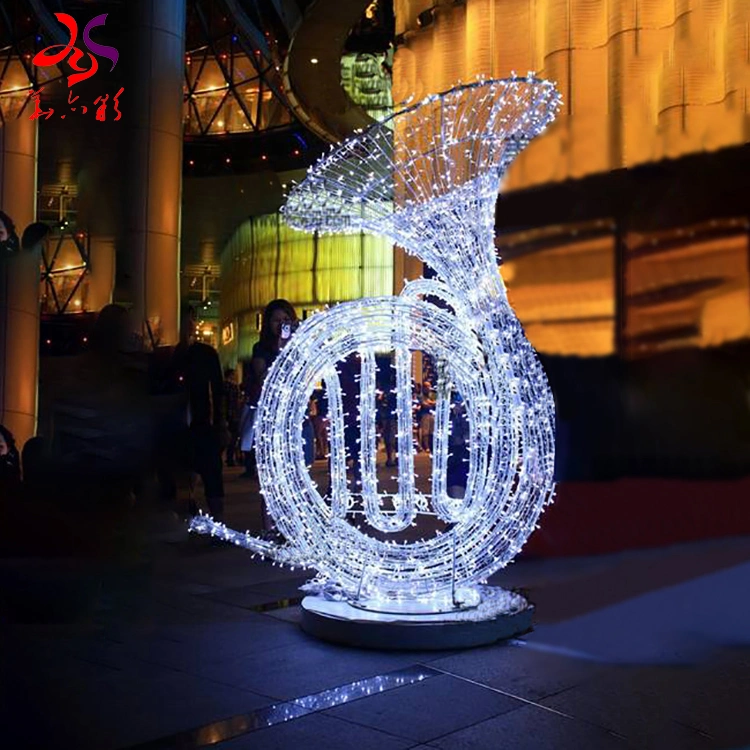 La escultura decorativa Motif Instrumentos Musicales LED luz para la decoración de eventos