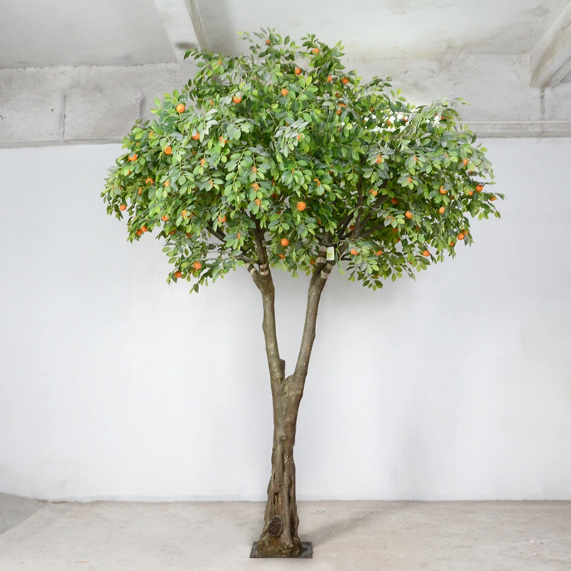 Customized Large Evergreen Fiberglass Trunk Artificial Tree Fiberglass Artificial Olive Trees for Decoration