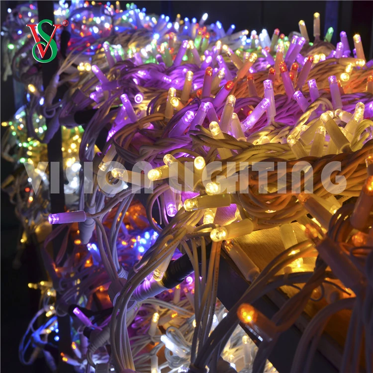 Waterproof Rubber Cable Christmas String Light LED Garlands Lights