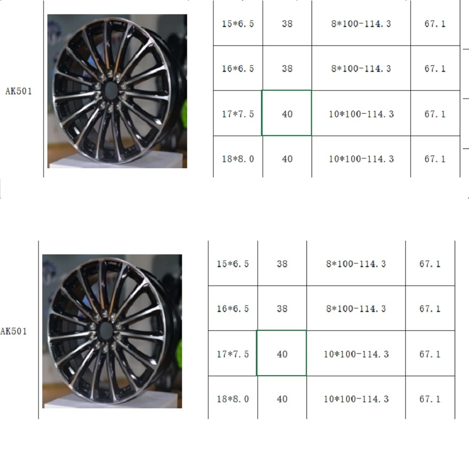 Fostar ODM OEM 16" Aluminium-Legierung Präzisionsfelgen