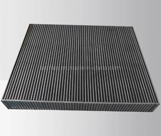 Barra de aluminio de aletas de la placa de carga de aire Refrigerador intercambiador de calor