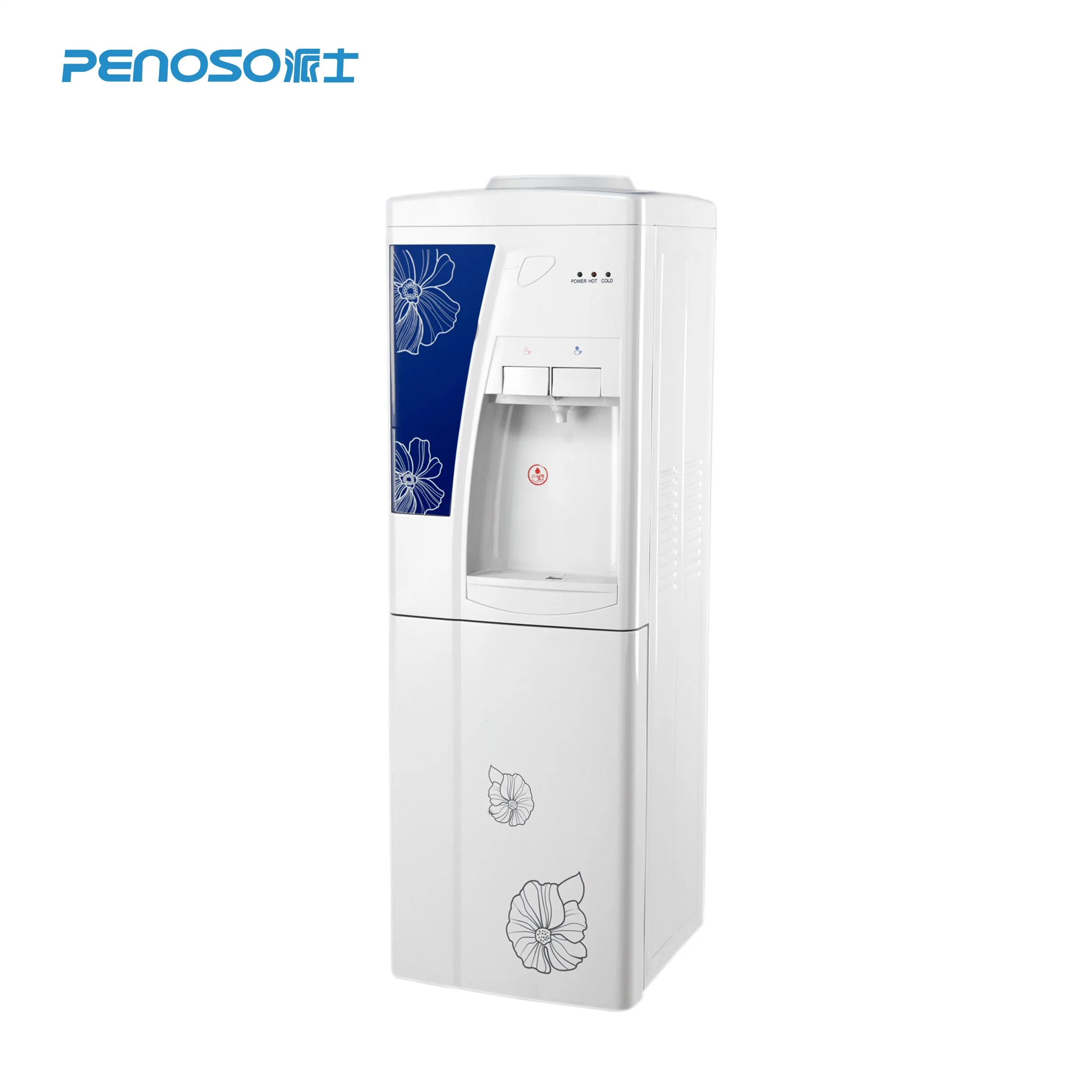 Classical Deigned Unit Hot and Cold Compressor Vertical Water Dispenser/Water Cooler with Cup Holders/Water Filter/Water Purifier/Water Machine