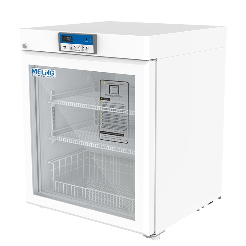 Meling 2~8c 130L Mini Refrigerador Médico de Farmacia de Vacunas Biomédicas de Laboratorio Bajo Mostrador.