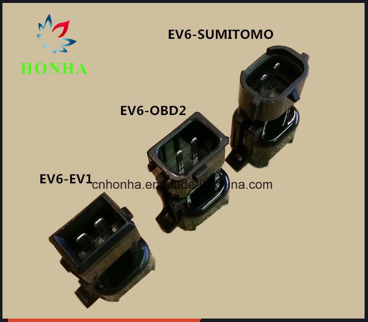 3 Different Types EV1 to EV6, EV6 to OBD2, EV6 to Sumimoto Fuel Injector 2 Pin/Way Sealed Connector