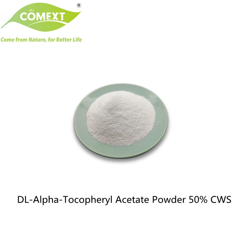 Comext Alta Qualidade dos Cuidados de Saúde Dl-Alpha Acetato de Tocopheryl em pó50% Cws Vitamina E
