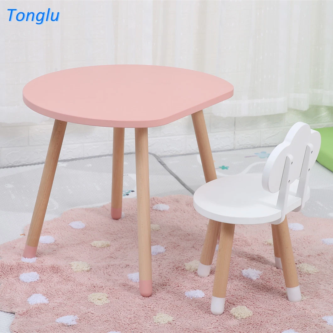 Wooden Table and Chair for Kids Children Homework Writing Table Set