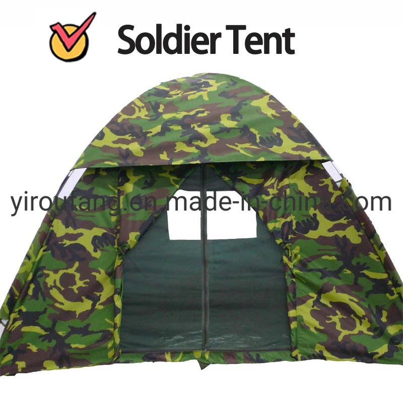 China Relief Canvas Tent Cantonment Prevent Mosquito Invasion Anti-UV Prevent Suitable for All Outdoor Activities Oxford Fabric Tent Olive Green Tents