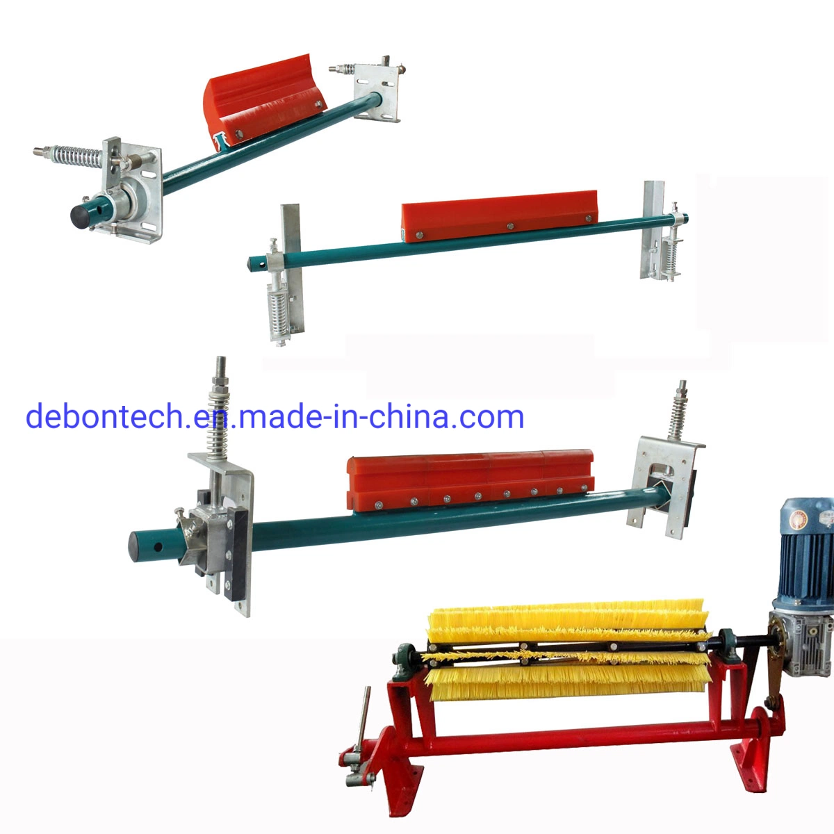 Electric Rotary Conveyor Brush Cleaner for Patterned Belts