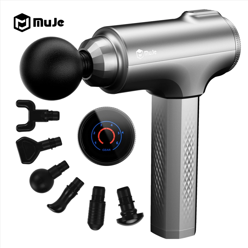 Startseite Bürstenlose Muskulatur Relaxant Silent Fascia Gun Massager Hochfrequenz Vibration Schock Körper Massage Gun Chinesischen Fabriken