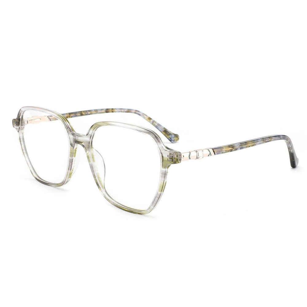 Women Optical Eyeglasses New Fashion Design Optical Frame Acetate Square Mix Color for Ladies