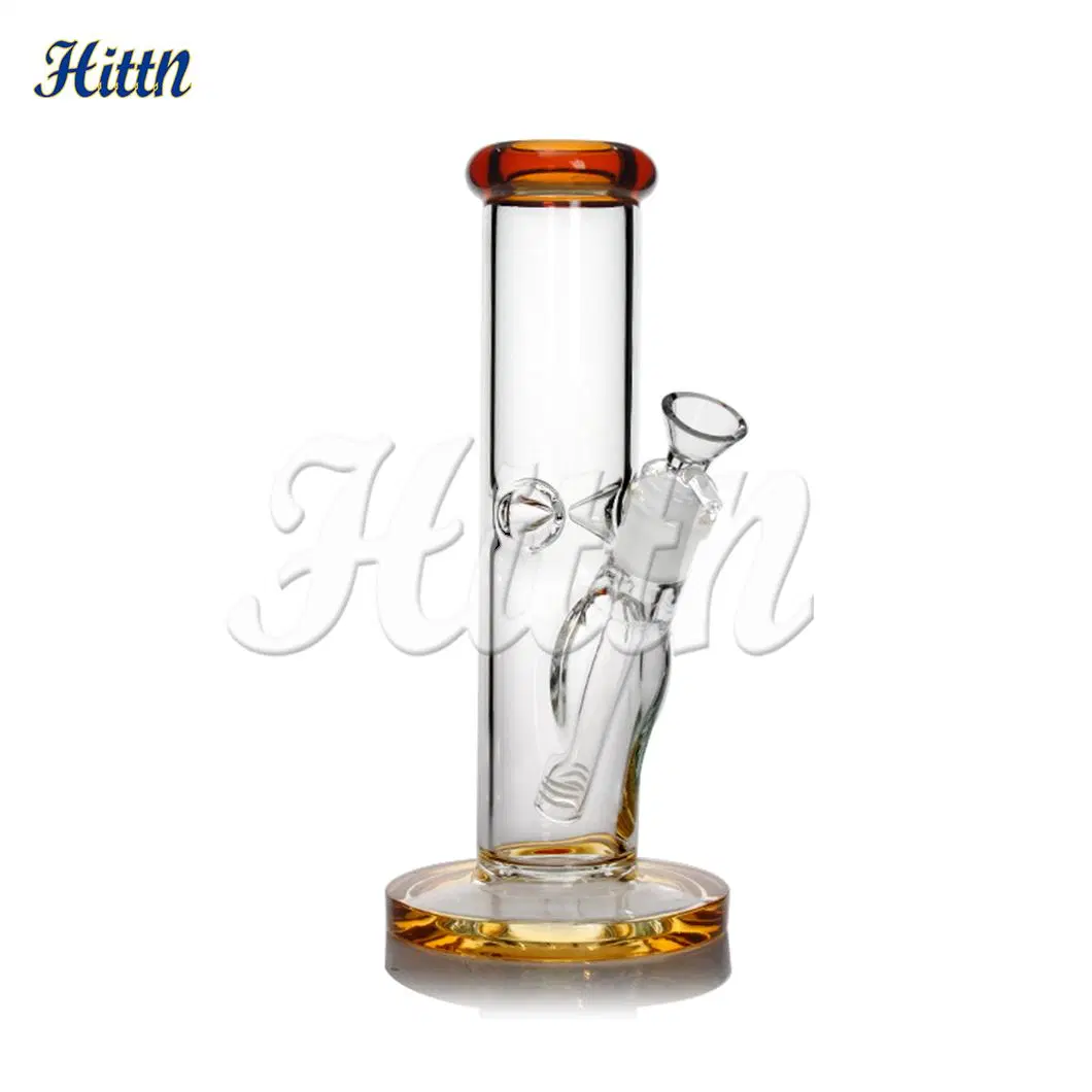 Factory Wholesale/Supplier 10 Inches Milk Blue Straight Tube Shisha Hookah Glass Smoking Set Glass Water Pipe