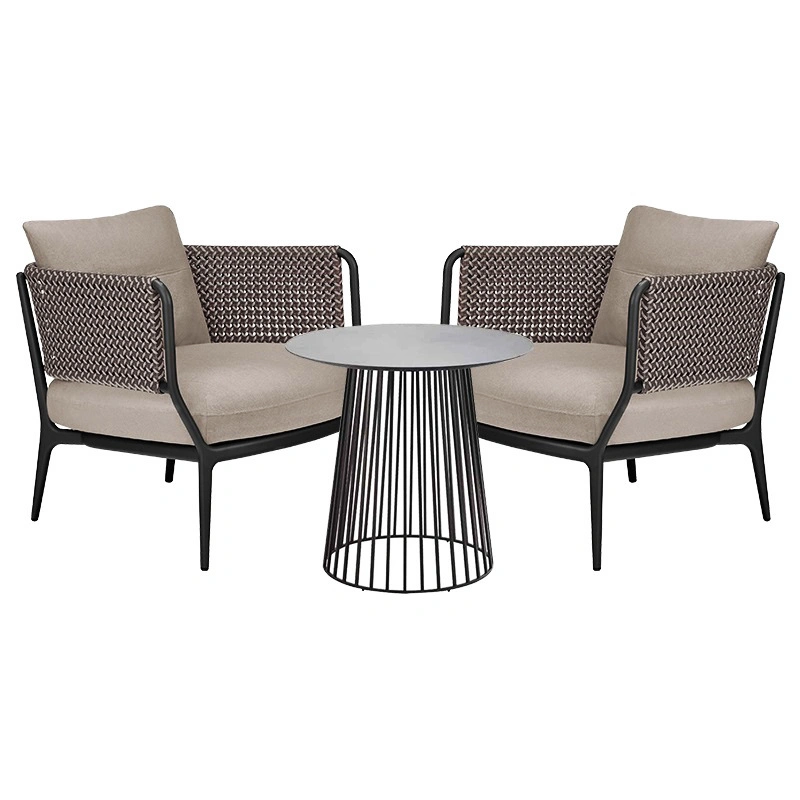 Großhandel Restaurant Tisch Set Garten Moderne Patio Möbel Aluminium Outdoor Esstisch und Stuhl für Hotel