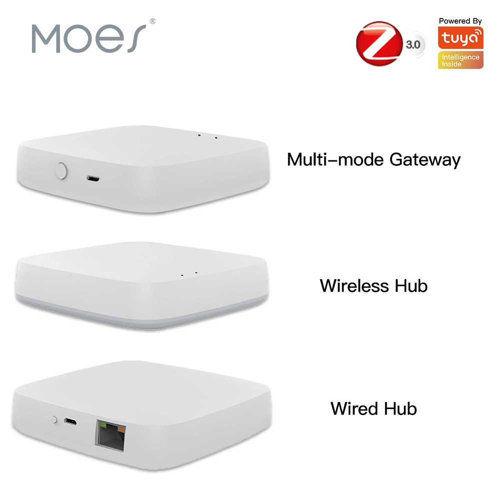 Tuya Zigbee+Bluetooth Mesh Gateway Hub Multi Mode Wireless Zigbee3.0 Gateway Smart Home Automation, APP Wireless Remote Control
