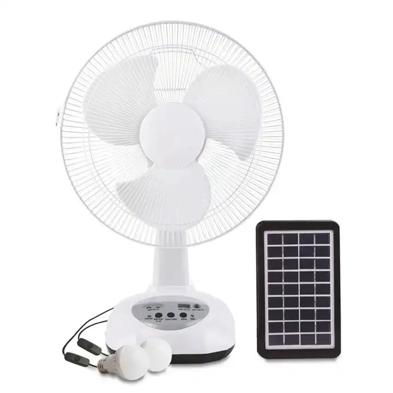 Venta en caliente Solar carga de la Mesa Ventilador Energía Solar Energía batería Ventilador portátil recargable para suelo