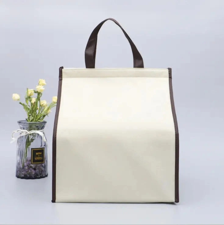 Kostenlose Probe! Promotion Custom Wasserdichte Picknick Food Bag Mittagessen BBQ nicht gewobenen isolierte Mittagessen thermische Kühltasche