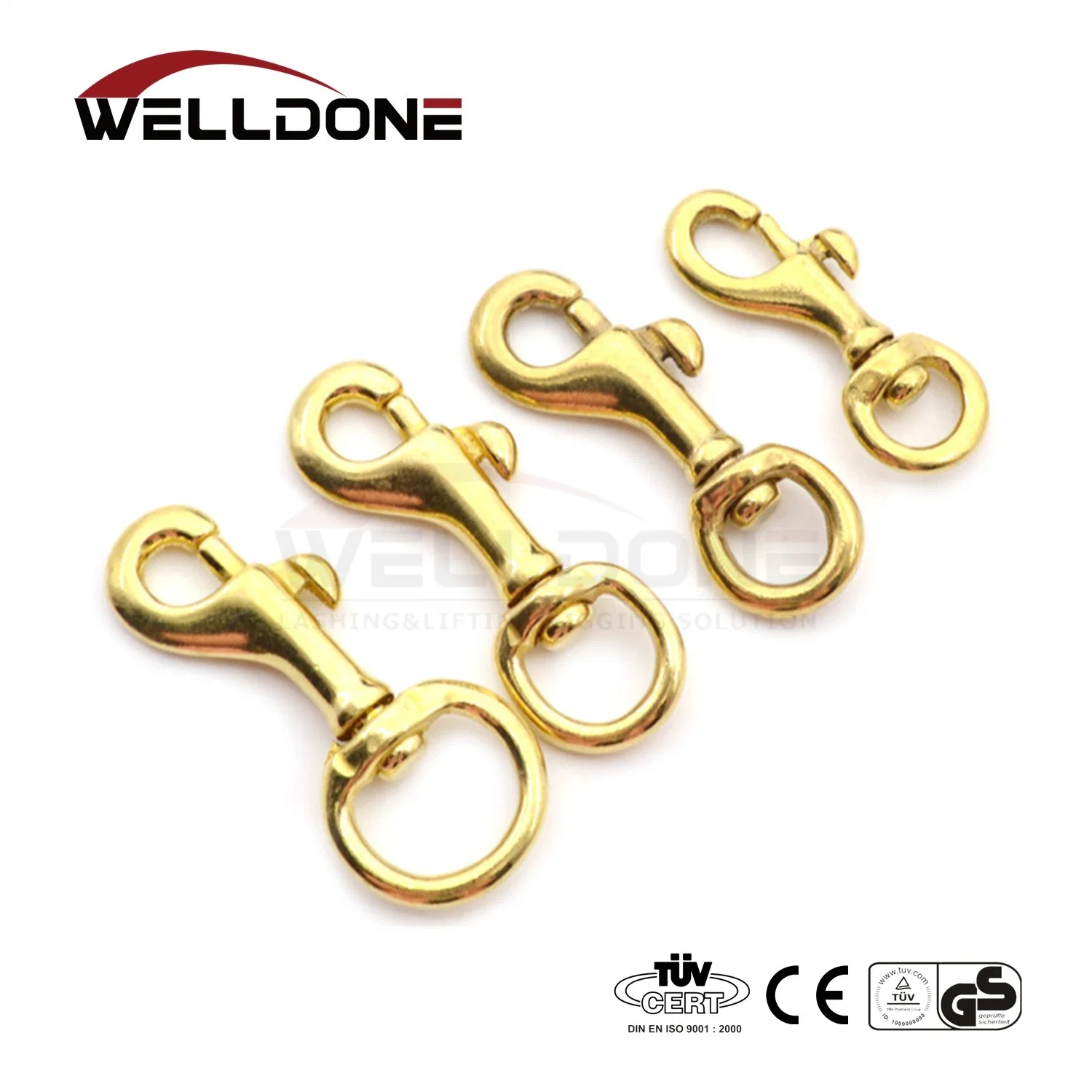 Solid Brass Swivel Eye Bag Parts Sanp Hook