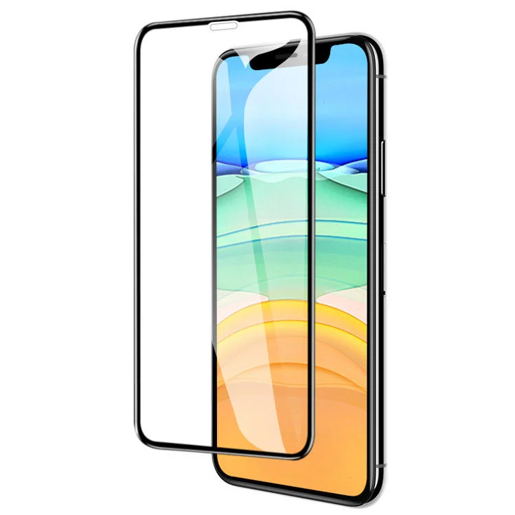 Gogobs 21d Tempered Glass Full Glue Screen Protector Cover Film 9h Hardness Protective Film Silk Print for iPhone Samsung Huawei Xiaomi Oppo