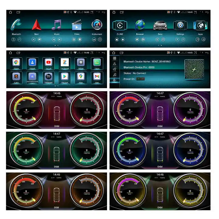 12.3-дюймовый автомобильный радиоприемник GPS Android 12 для Mercedes Benz C класс W204 W205 Ntg4.0/4.5/5.0 Авторадиоприемник 2007 - 2018 Автомобильный DVD-проигрыватель CarPlay