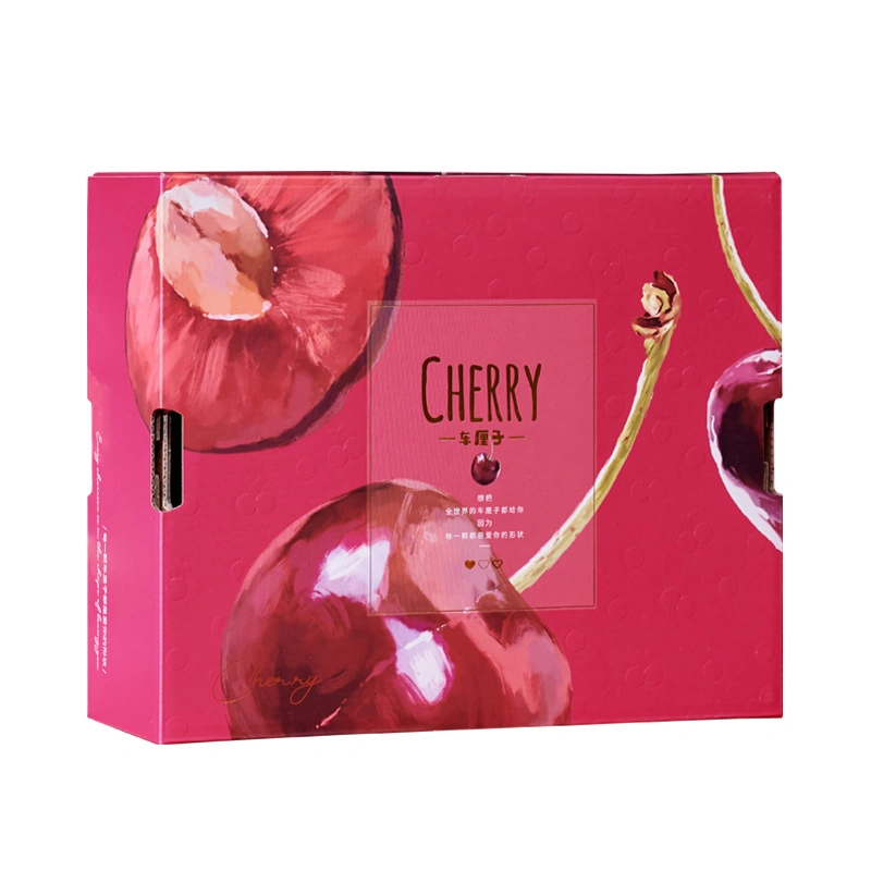 Cmyk Printing Corrugated Paper Cherry Fruits Package Carton Box