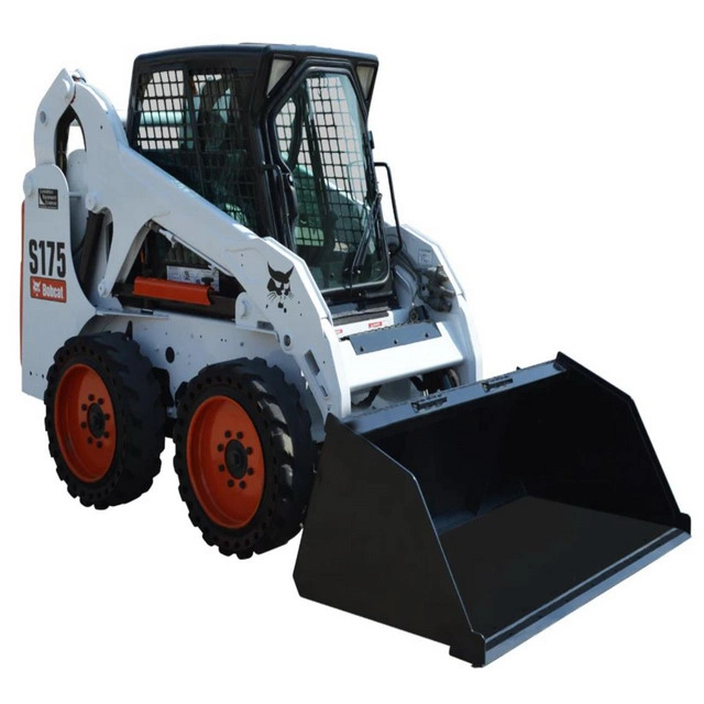 Qingdao Ruilan OEM Top Quality Small Wheel Skid Steer Loader 60HP 850kg Rated Loader Bucket