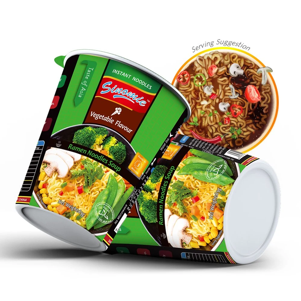 Hai Chi Jia Top Supplier Factory Instant Cup Instant Soup Ramen Noodles