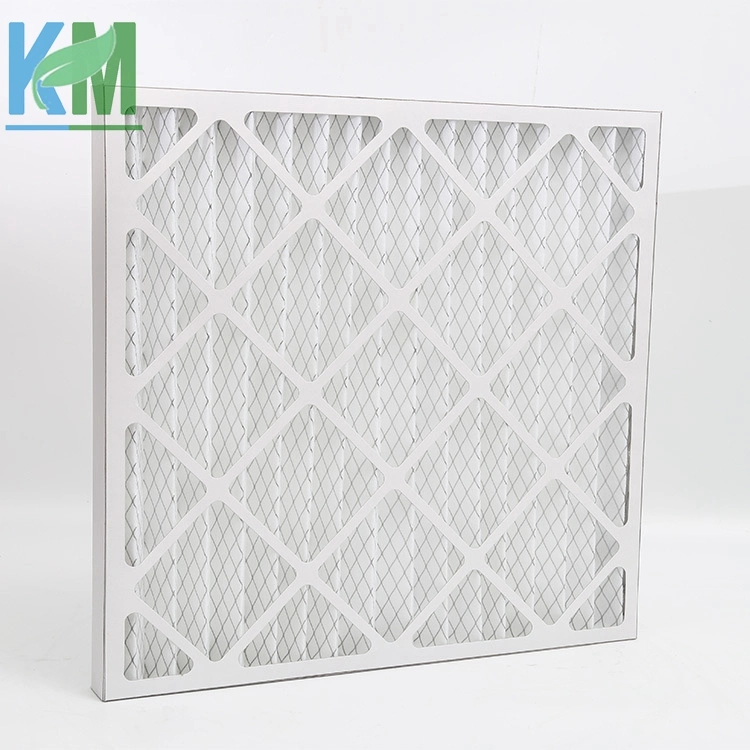 Cardbord Foldaway Pre Filter Mesh Pleated Filter Merv 8 Paper Frame Sythetic Fiber Air Filter