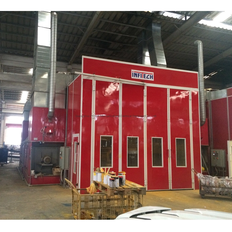 G-It-15-5A Truck Bus Car Paint Spray Booth Diesel or Gas or Electric Heated Downdraft Booth Economy Spray Booth