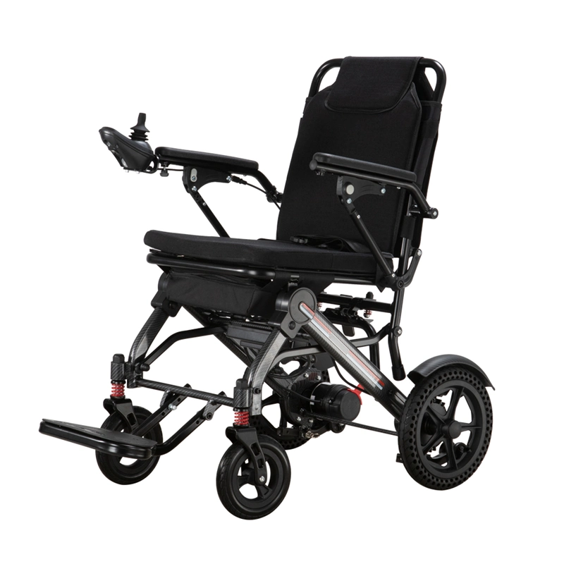 Compact Small Ultra Lightweight Portable Folding Foldable Electric Wheelchair 300 Lb Capacity