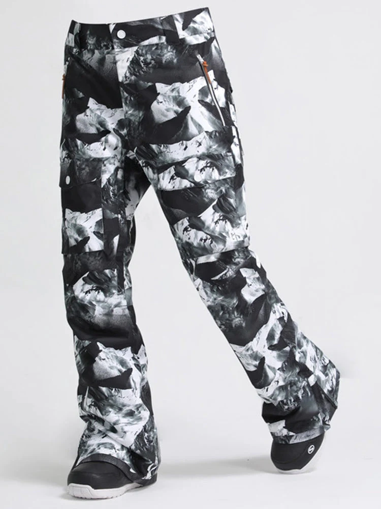 Hiworld Мужская модная одежда Спорт Diamond Camo водонепроницаемый и Windproof Camouflage Брюки для сноуборда