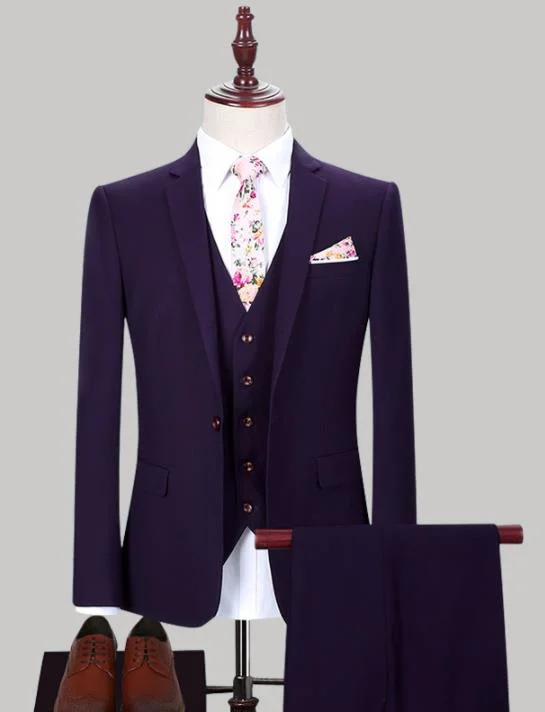 Factory Direct Sale Single-Breasted New Groom/Best Man&prime; S Suit Tuxedo/Goods in Stock High-Quality Fabric Formal Suit for Office Wedding & Party Wear