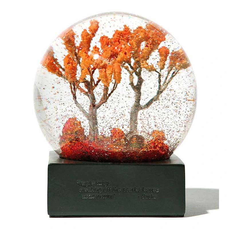 Resin Snowglobe 150mm Glass Snow Ball Snow Globe Home Decor