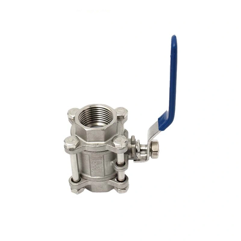 3 PC Sanitary Stainless Steel Thread Type/BSPT/Bsp/NPT Ball Valve