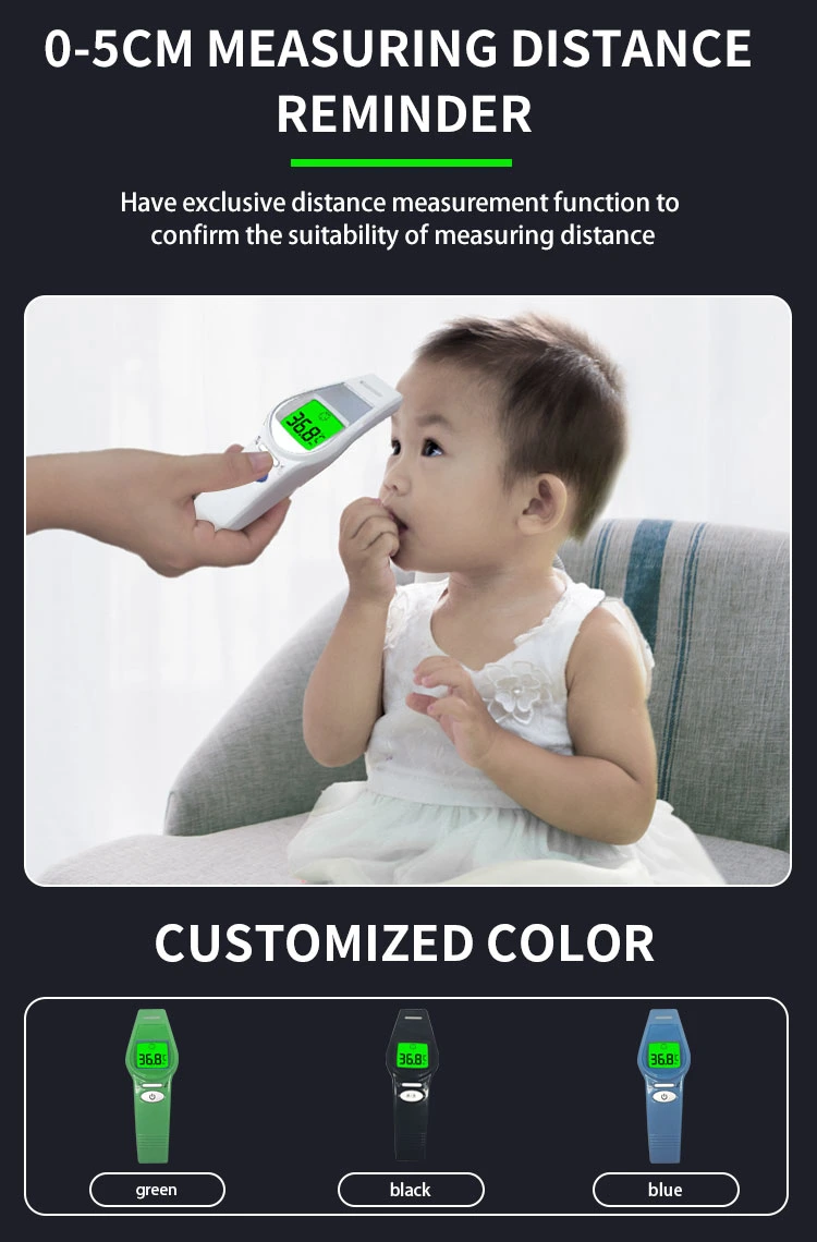 New Design Non Contact Infrared Baby Thermometre Digital Multifunction Forehead Thermometer Hygrometer with Great Price