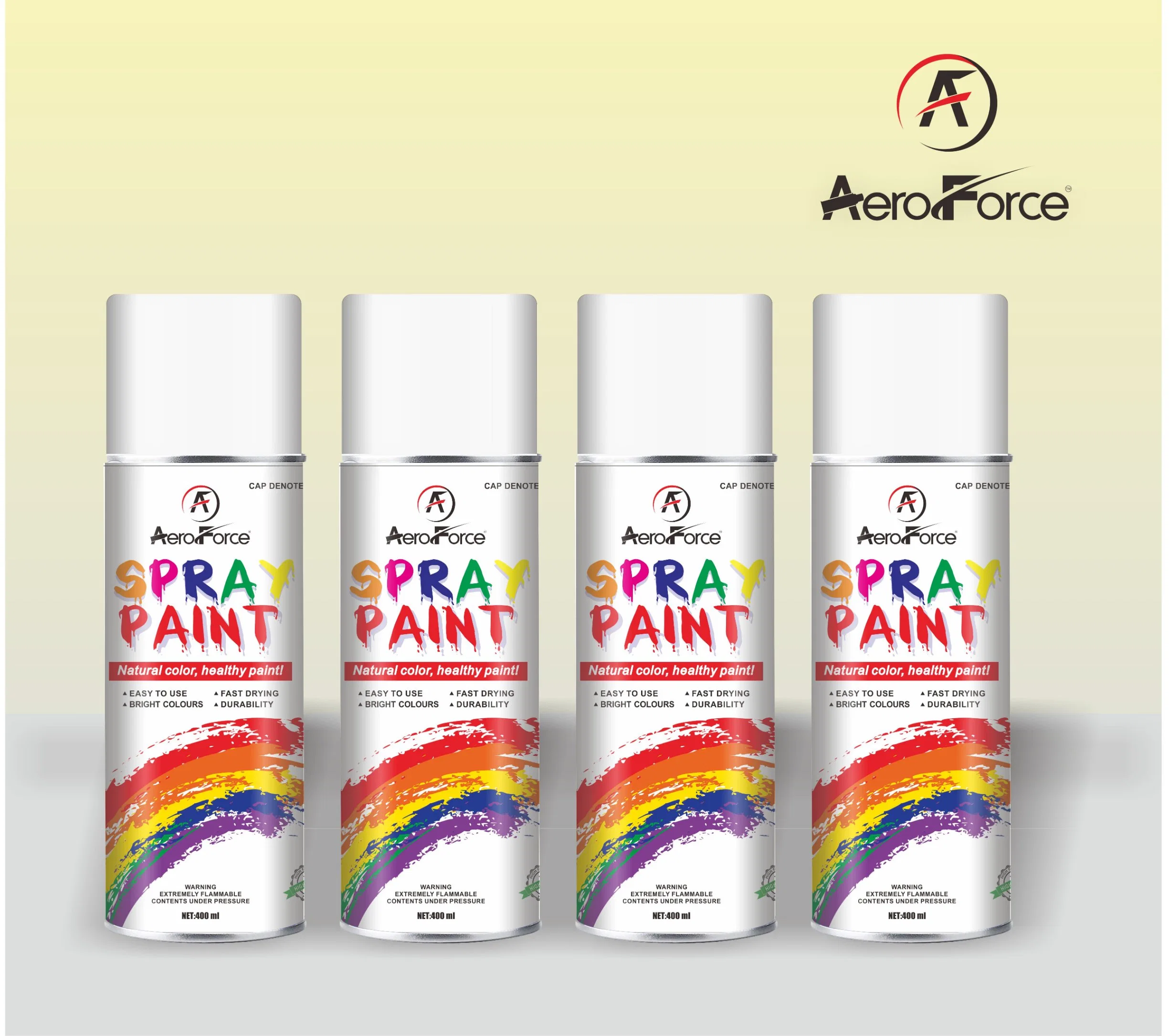 Tinta Spray aerossol Aeroforce Spray Adequado para utilização interior e exterior