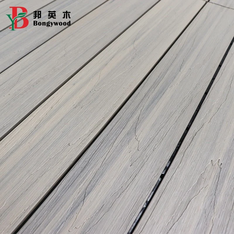 Interlocking Wood Plastic Composite Decking DIY WPC Tile 30*60cm Wood Grain Flooring