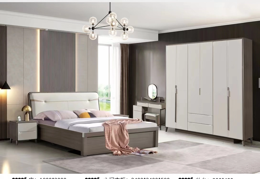 Interieur Luxus Rahmen 1,8 M X 2 M Hauptschlafzimmer Modernes Minimalistisches Doppelzimmer Mit Minimalistischem Italienischen Doppelbett