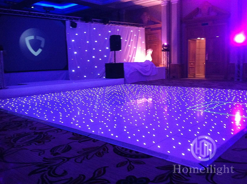 Guangzhou Homei 20 * 20ft Sternenlicht Tanzboden zum Verkauf Acryl Panel LED Light Dance Floor