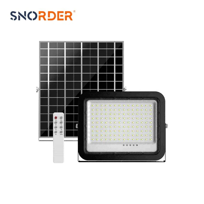 Großhandel 100W schwarze Solar-Flutlicht-LED 10W Solar-Panel IP65 Wasserdicht