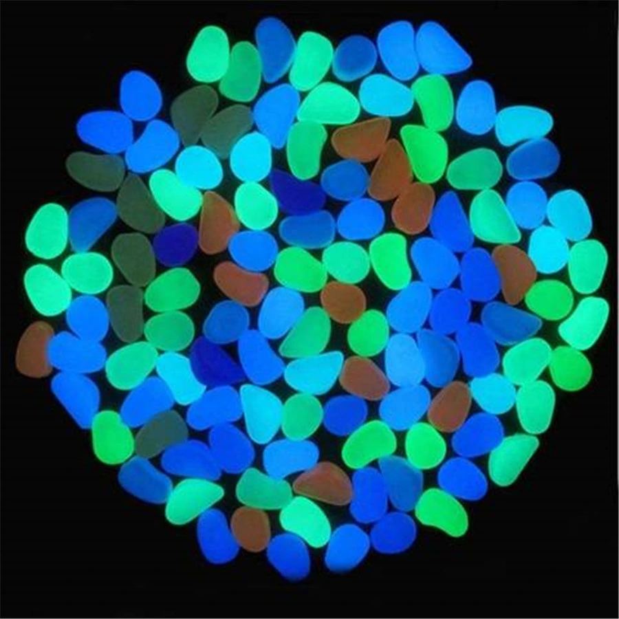 Glow in the Dark Pebbles Glowing Rocks for Aquarium