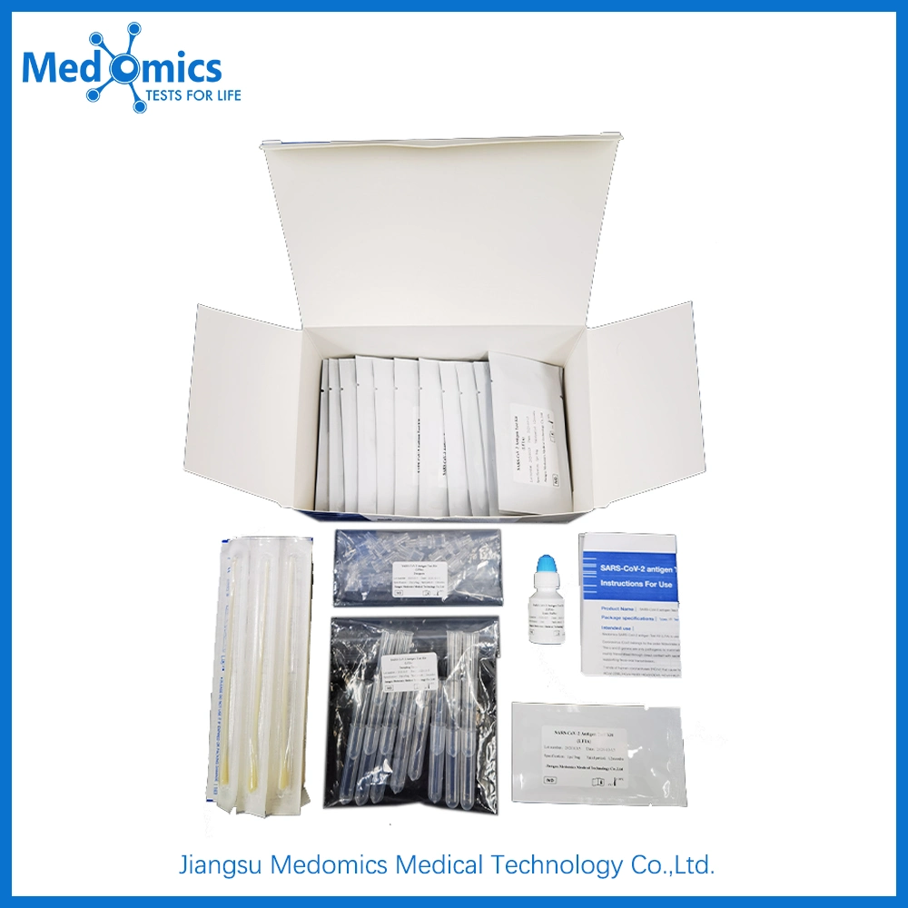 Medomics Grippe + Neuartige Neue Virus Kombiniert Antigen Rapid Diagnostic Testkit