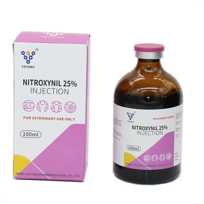 Veterinary Drugs Deworming Animal Health Nitroxynil Injection 34% Medicine Best Price for Cattle