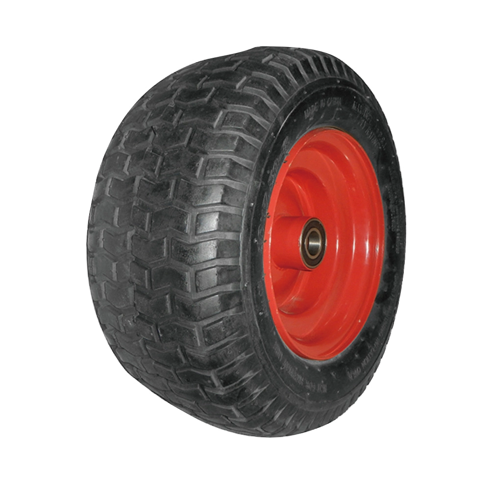 16 Inch 16X7.50-8 Pneumatic Inflatable Rubber Tire Wheel for Hand Truck Trolley Lawn Mower Spreader Trolley Stroller