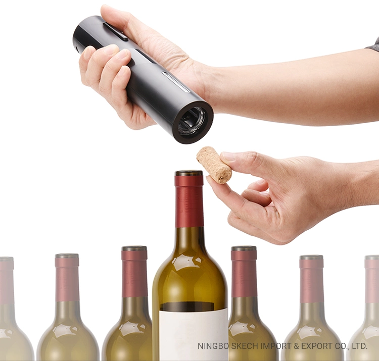 Electric abridor de Vino Tinto Vino abridores sacacorchos Abrebotellas con cortador de aluminio con pilas, abridor de vinos