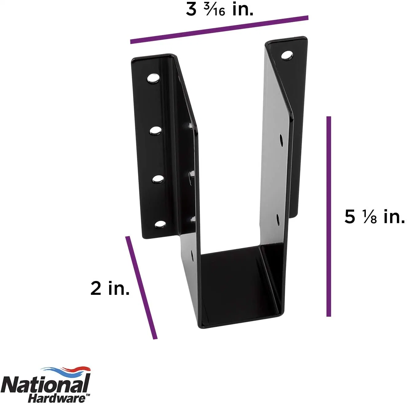 National Hardware Decorative Joist Hanger Outdoor Reinforcement Hardware Accents Brackets and Bracers for Pergolas Gazebos Arches and Raised Garden Bed