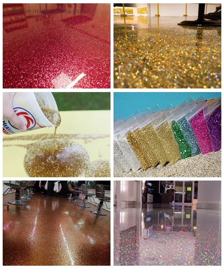 Epoxy-Glitter-Bodenbeschichtung für Gebäude Epoxy-Bodenbeschichtung