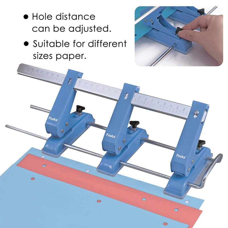 Foska High quality/High cost performance  Office Metal Office Paper 3 Hole Punch