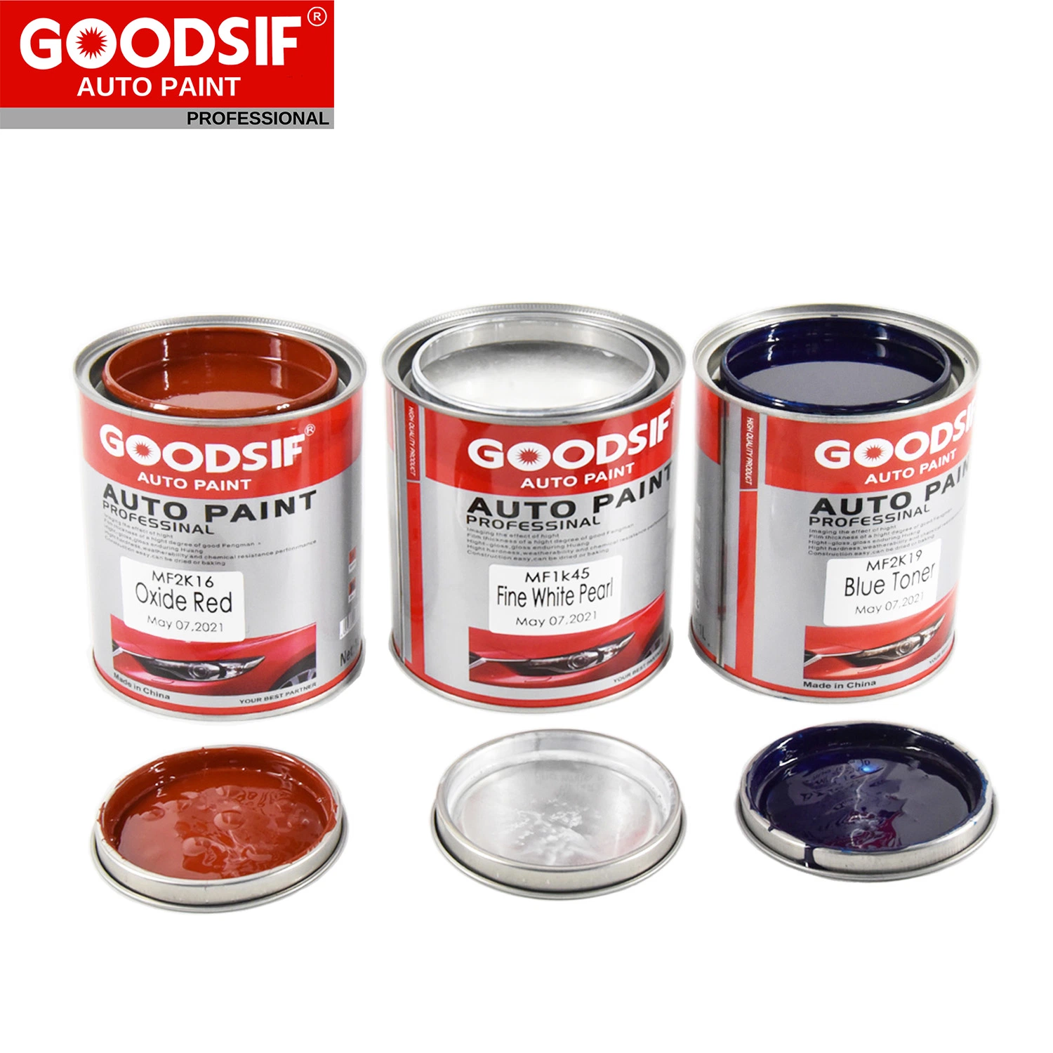 Goodsif 2K Topcoat Automotive Refinishing Car Paint for Toyota with Complete Mixing Formulas