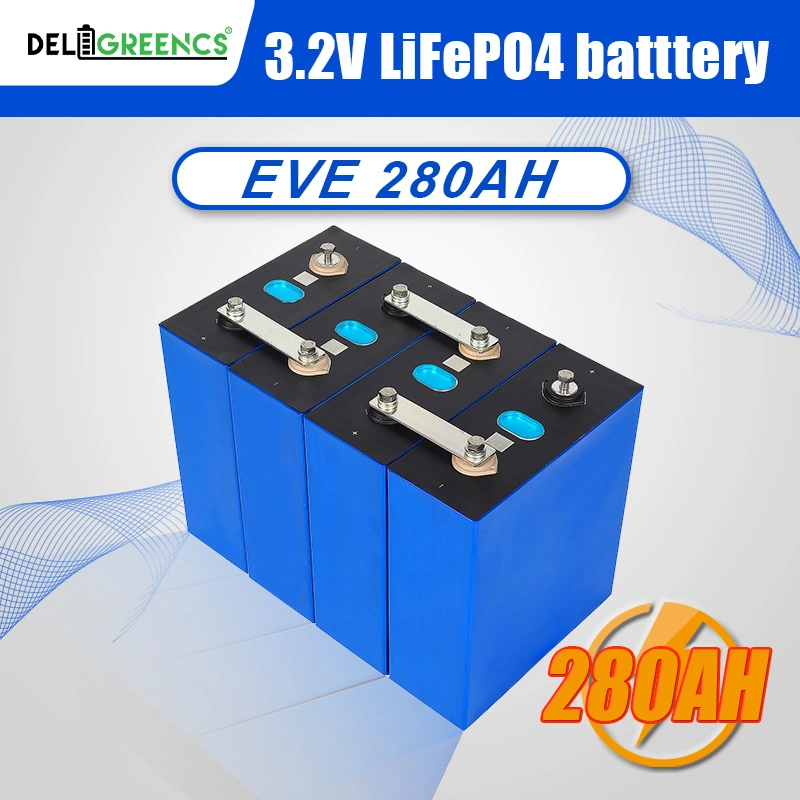 Grade a+ 3.2V 280ah LiFePO4 Battery Cell Pack Electric Bus Primary Batteries Digital Battery for Solar and Wind Power System