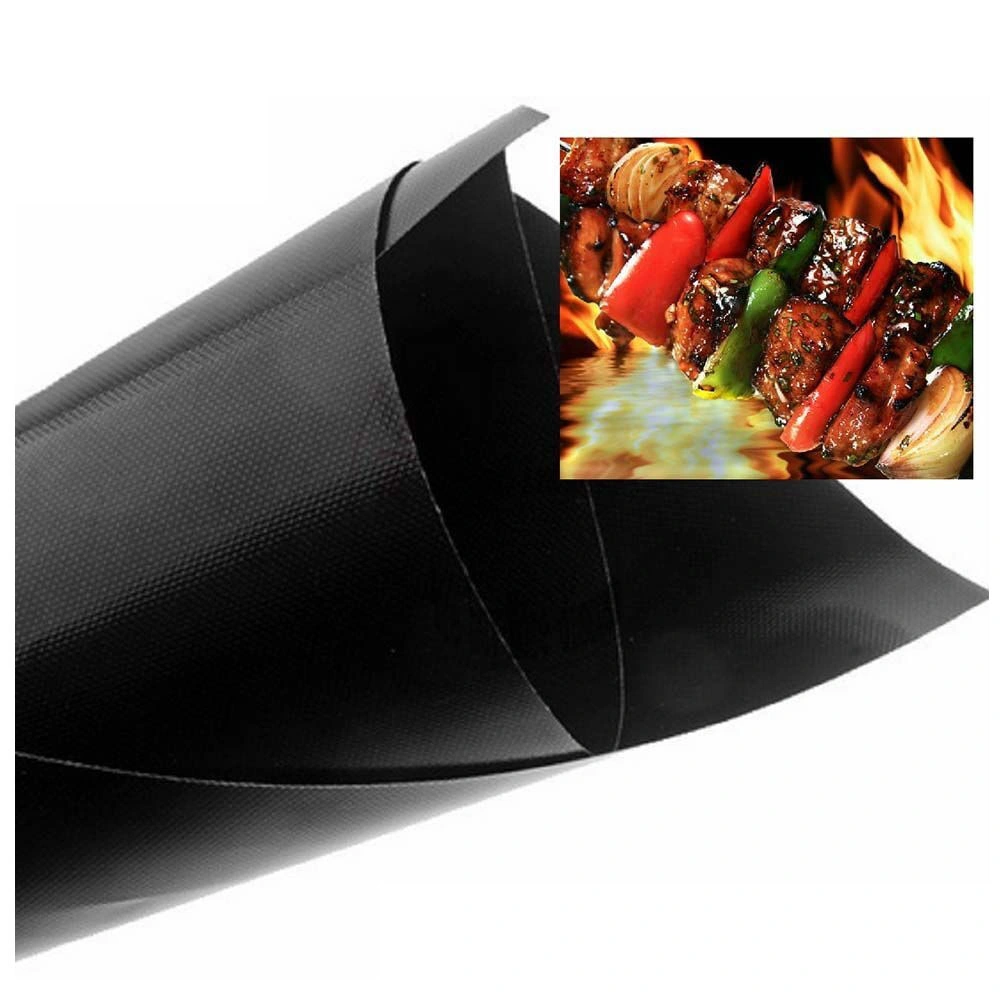 Venta caliente negro silicona FDA Mat para barbacoa